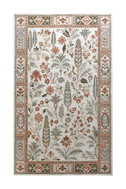 SAREN RUG - IVORY/MULTI - HAND TUFTED - WOOL
