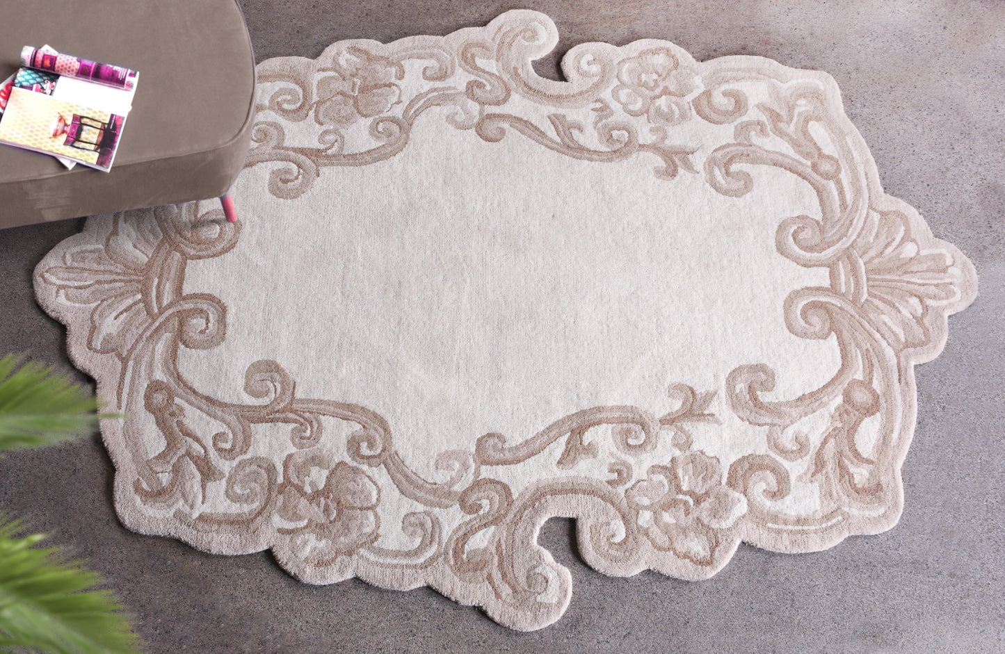 SFORI RUG - IVORY/BEIGE - HAND TUFTED - WOOL