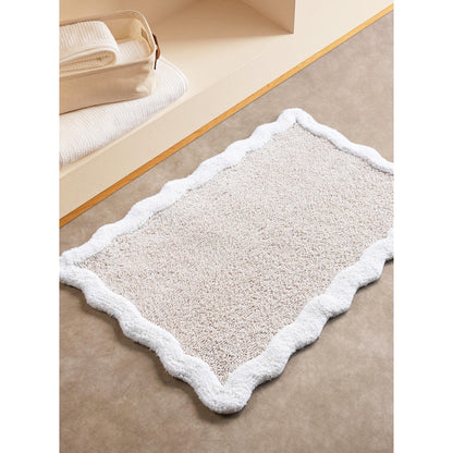 CANITAR BATH RUG - NATURAL/IVORY - COTTON/COTTON CHENILLE- TABLE TUFTED