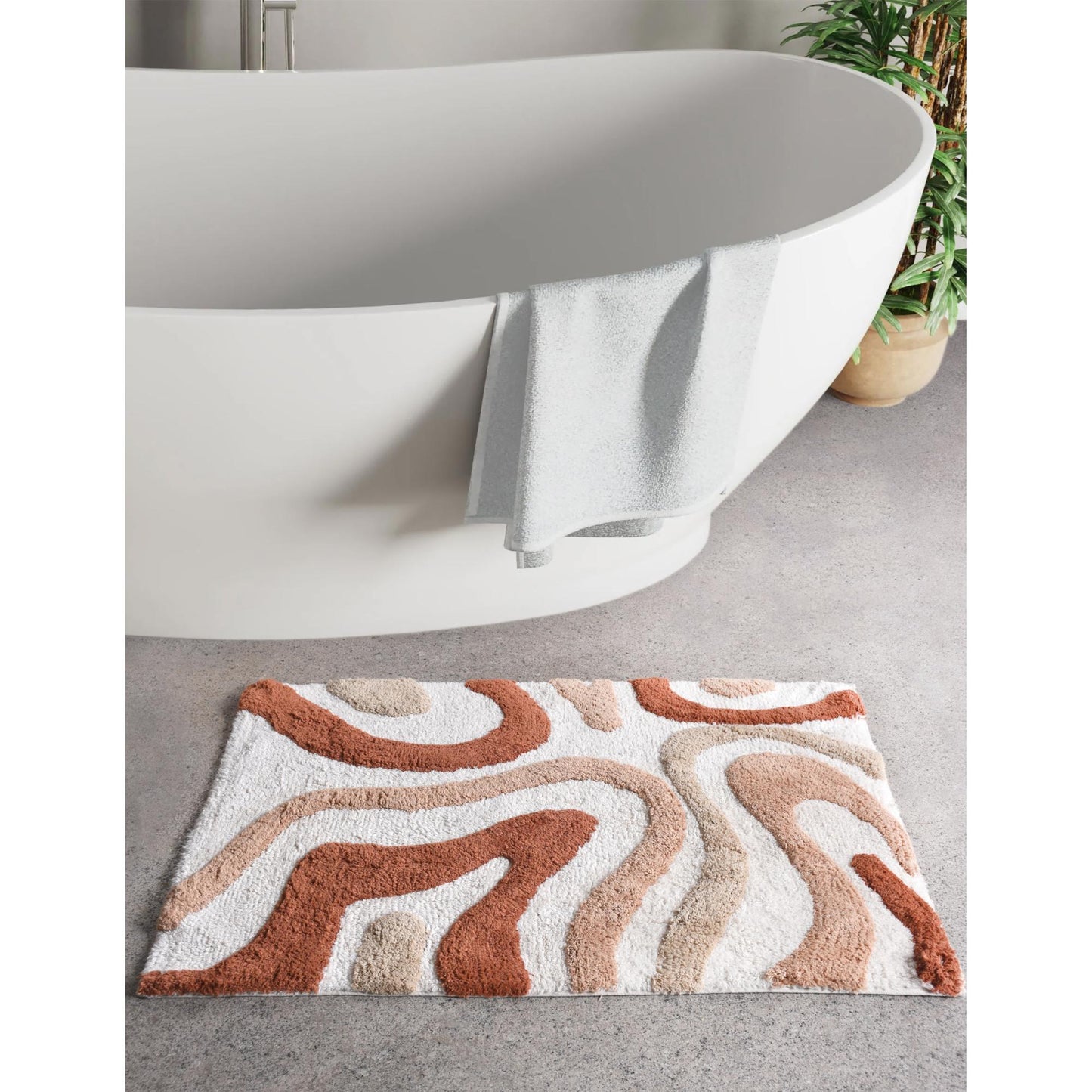 SEROPE BATH RUG - COTTON - TABLE TUFTED