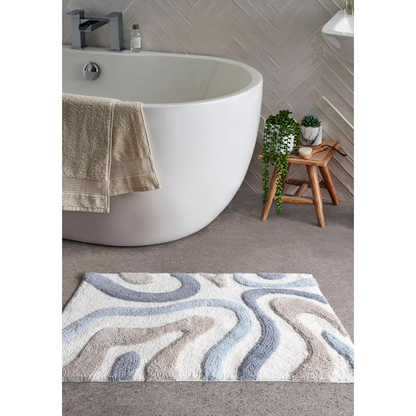 SEROPE BATH RUG - COTTON - TABLE TUFTED