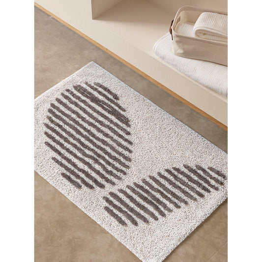 UBARANA BATH RUG - NATURAL/BROWN - COTTON - TABLE TUFTED