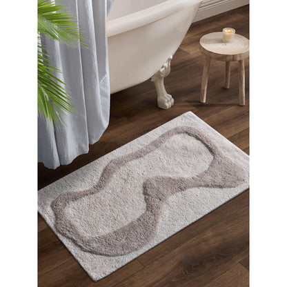 NKHOLI BATH RUG - IVORY/GREY - COTTON - TABLE TUFTED