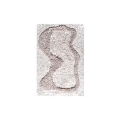 NKHOLI BATH RUG - IVORY/GREY - COTTON - TABLE TUFTED
