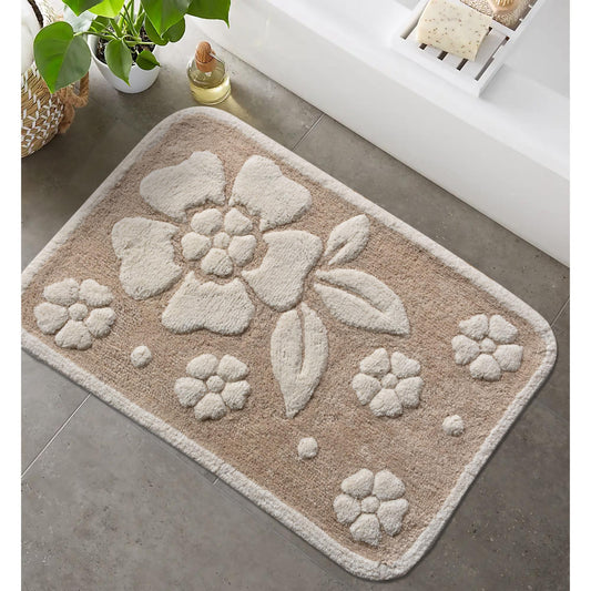 SCHELL BATH RUG - IVORY - COTTON - TABLE TUFTED