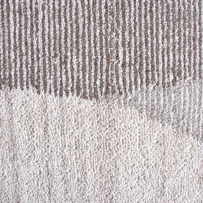 TWEEFON RUG - IVORY/NATURAL - HANDWOVEN, OVER TUFTED - WOOL