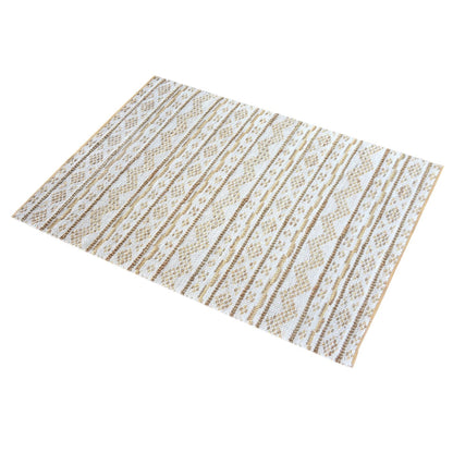 Area Rug, Bedroom Rug, Living Room Rug, Living Area Rug, Indian Rug, Office Carpet, Office Rug, Shop Rug Online, Hemp, Cotton, Natural White, Gold, , Geometrical