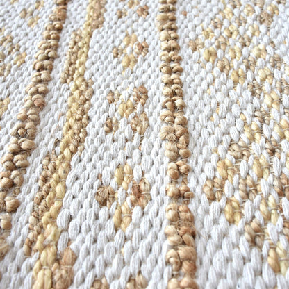 Area Rug, Bedroom Rug, Living Room Rug, Living Area Rug, Indian Rug, Office Carpet, Office Rug, Shop Rug Online, Hemp, Cotton, Natural White, Gold, , Geometrical