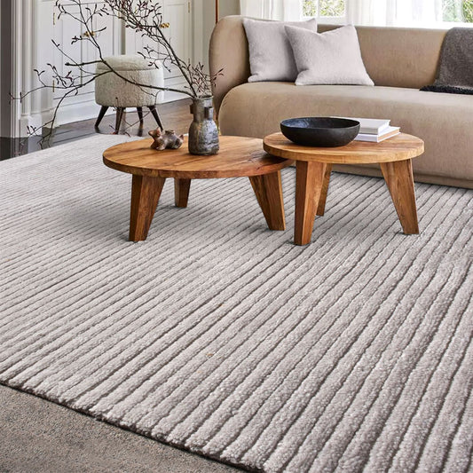 Area Rug, Bedroom Rug, Living Room Rug, Living Area Rug, Indian Rug, Office Carpet, Office Rug, Shop Rug Online, Nz Wool, Light Grey, Hand woven, All Cut, Plain Solid
