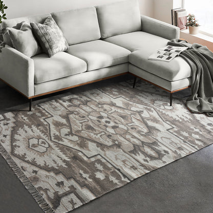 Area Rug, Bedroom Rug, Living Room Rug, Living Area Rug, Indian Rug, Office Carpet, Office Rug, Shop Rug Online, Natural, Wool, Punja Kelim , Punja, Flat Weave, Intricate 