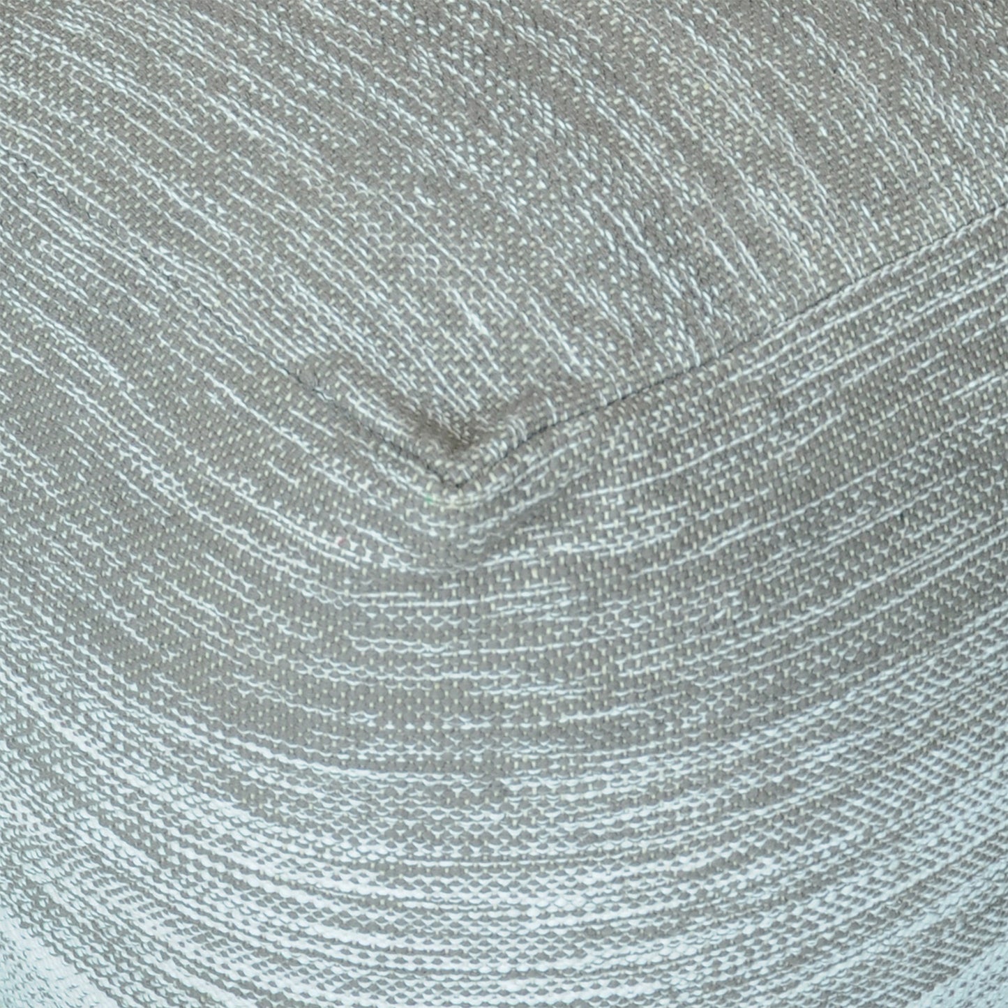 Delight Pouf, Cotton, Grey, Natural White, Pitloom, Flat Weave
