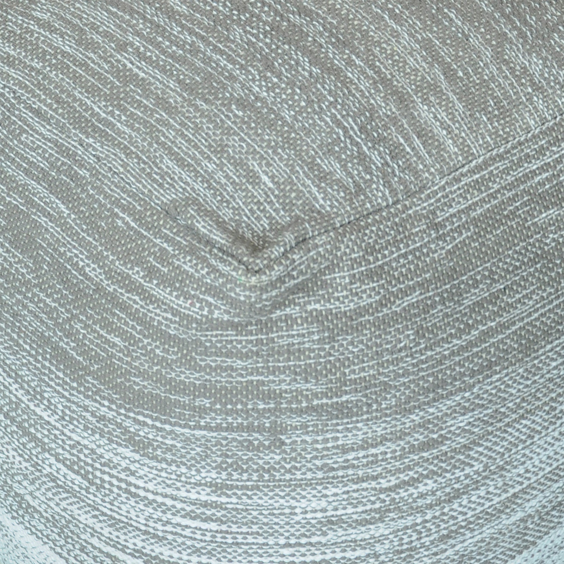 Delight Pouf, Cotton, Grey, Natural White, Pitloom, Flat Weave