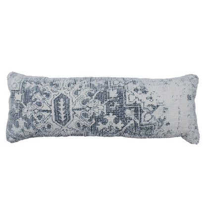 Diemen Lumber Cushion-III, 36x91 cm, Natural White, Grey, Wool, Table Tufted, Printed, Bm Fn, All Cut