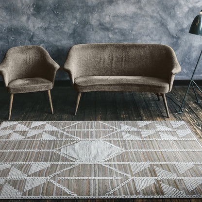 Area Rug, Bedroom Rug, Living Room Rug, Living Area Rug, Indian Rug, Office Carpet, Office Rug, Shop Rug Online, Wool, Denim, Beige, Pitloom, Flat Weave, Traditional