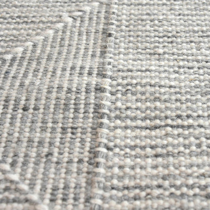 EMERY RUG - GREY/IVORY - WOOL