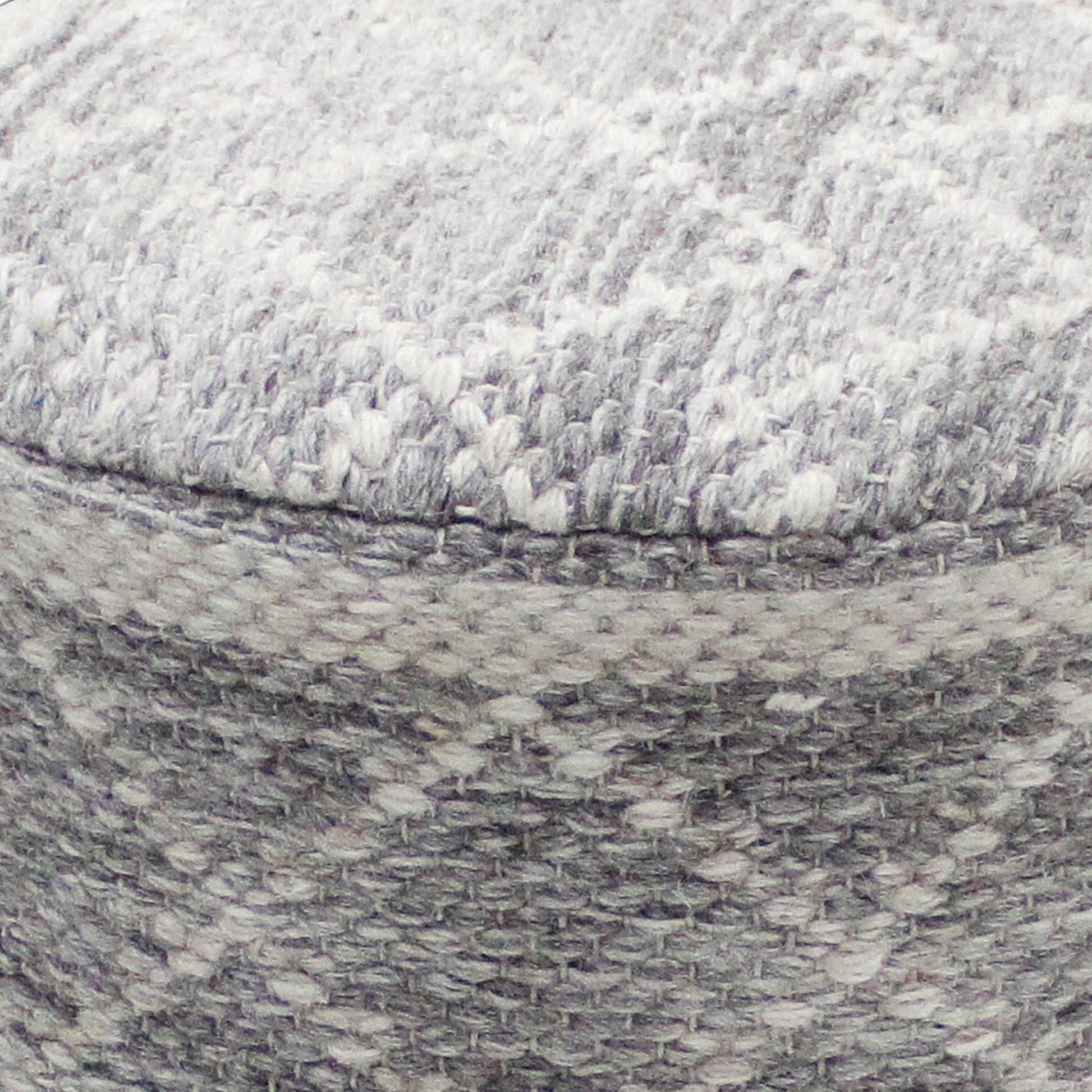 Naranja Bar Stool, 40x40x70 cm, Grey, Natural White, Wool, Hand Woven, Pitloom, Flat Weave 