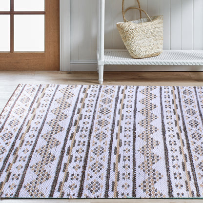 Area Rug, Bedroom Rug, Living Room Rug, Living Area Rug, Indian Rug, Office Carpet, Office Rug, Shop Rug Online, Hemp, Cotton, Natural White, Grey, , Geometrical