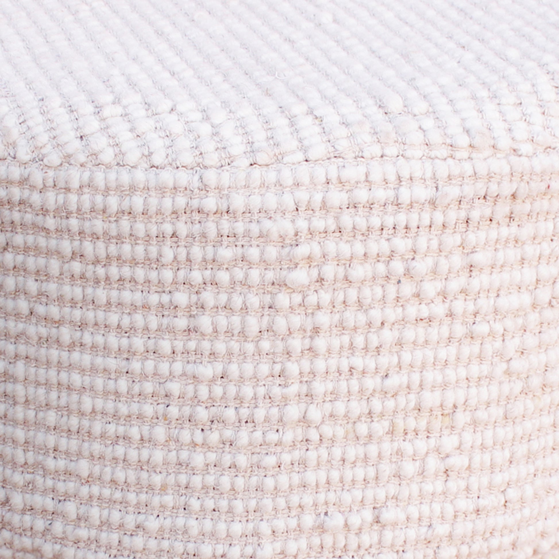 Spike Stool, 40x40x40 cm, Natural White, Wool, Hand Woven, Handwoven, All Loop